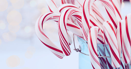 Candy Cane Snow Cone Treats