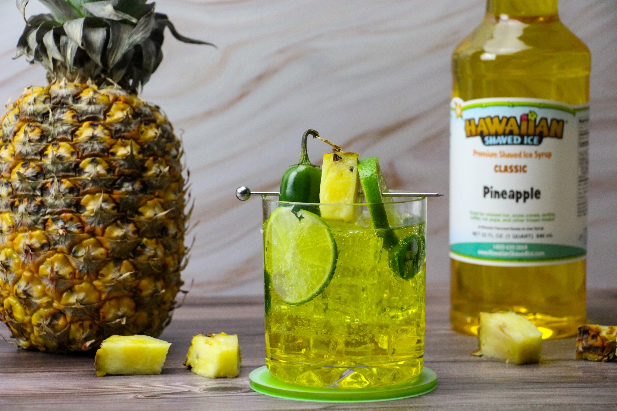 Spicy Pineapple Margarita – Hawaiian Shaved Ice