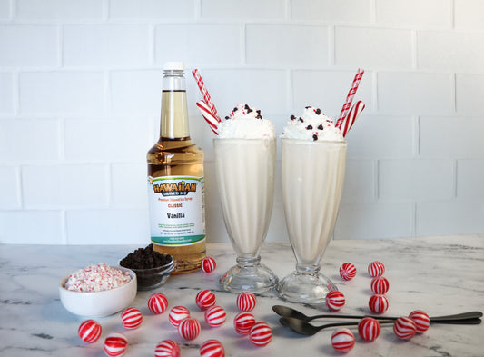 Vanilla Peppermint Holiday Milkshake