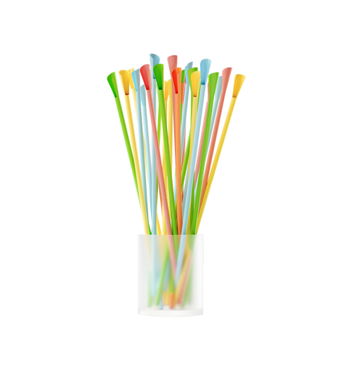 Neon Spoon Straws