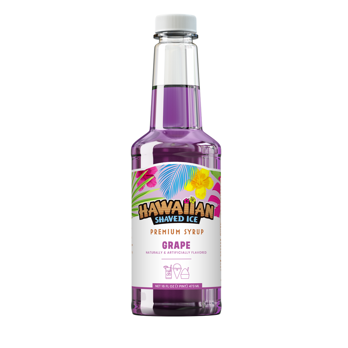 Grape Shaved Ice & Snow Cone Flavored Syrup - Pint