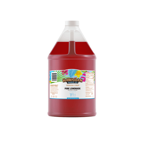 Pink Lemonade Shaved Ice & Snow Cone Flavored Syrup - Gallon