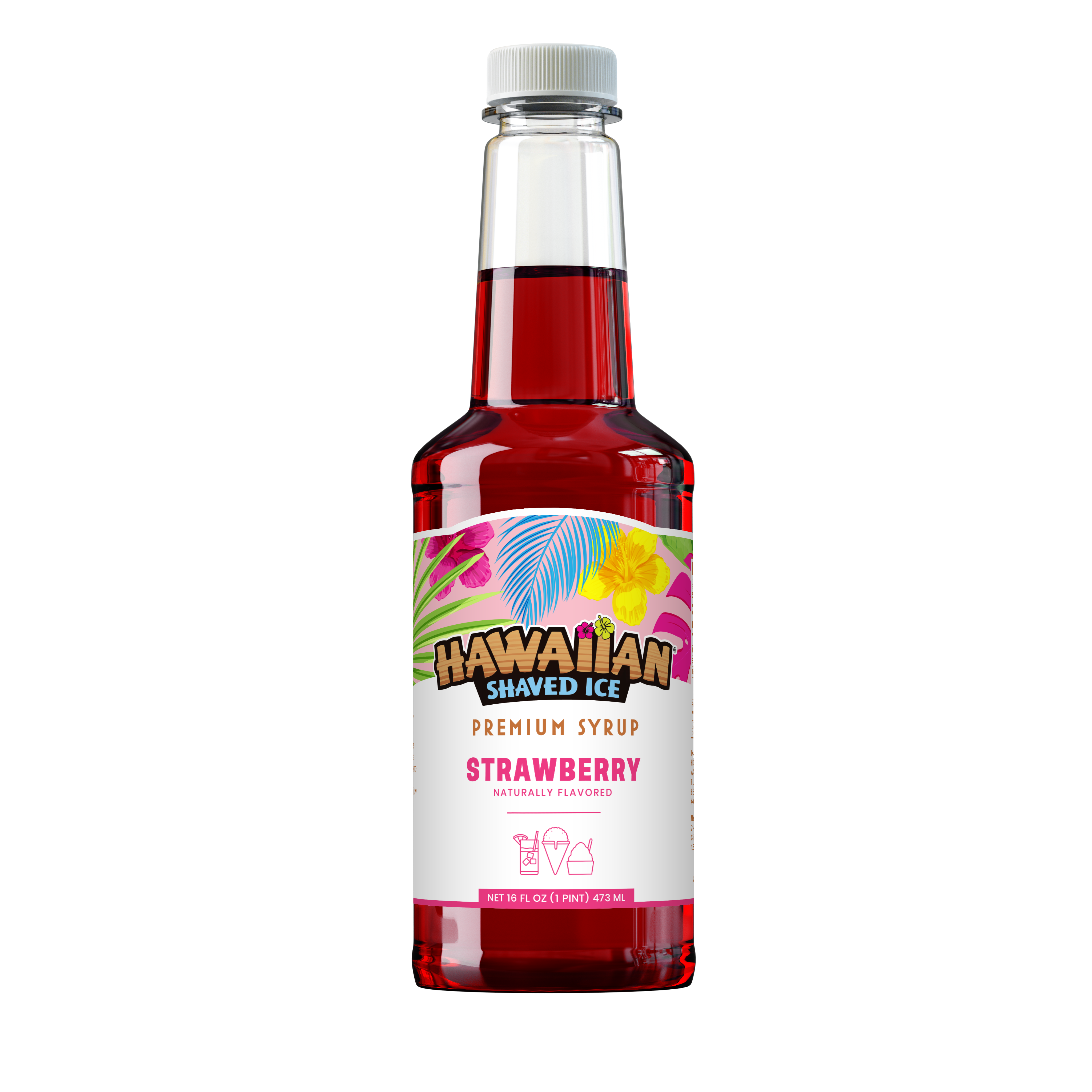Hawaiian Shaved Ice Strawberry Shaved Ice & Snow Cone Flavored