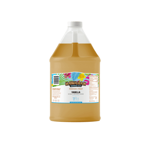 Vanilla Shaved Ice & Snow Cone Flavored Syrup - Gallon