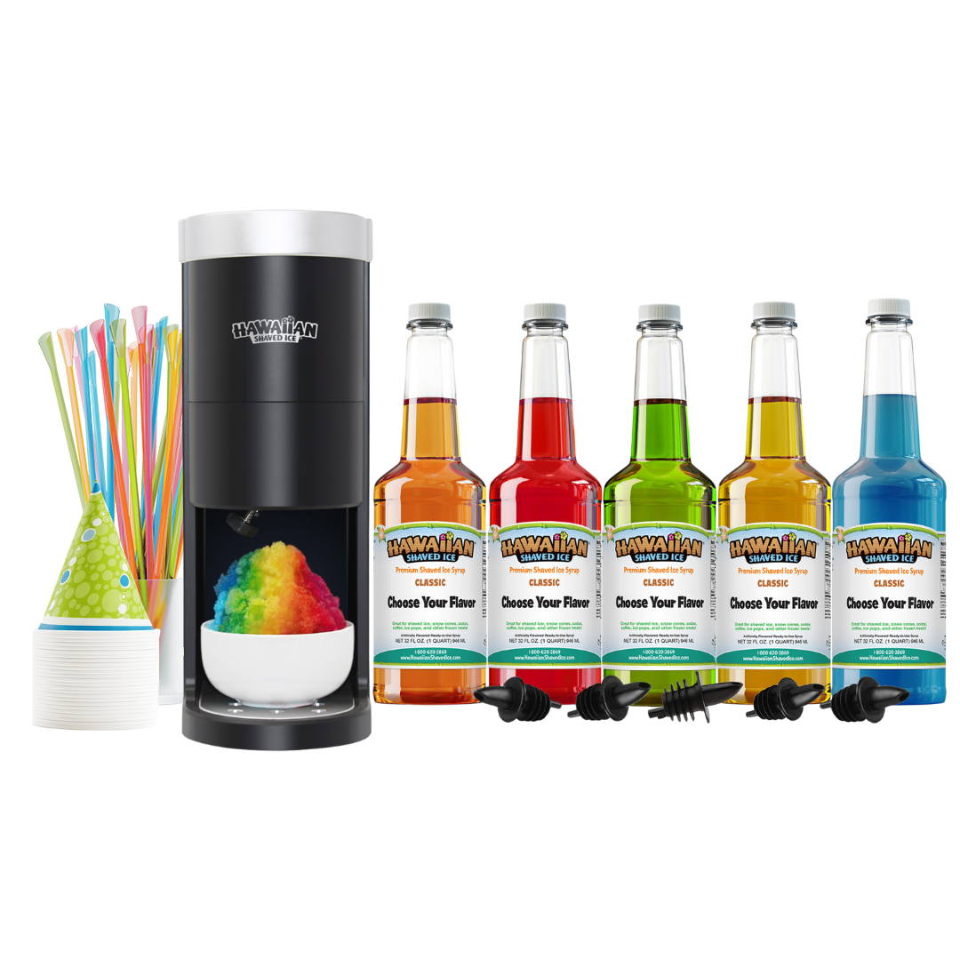 Hawaiian Shaved Ice® Ultimate HomePro Shaved Ice Kit with a shaved