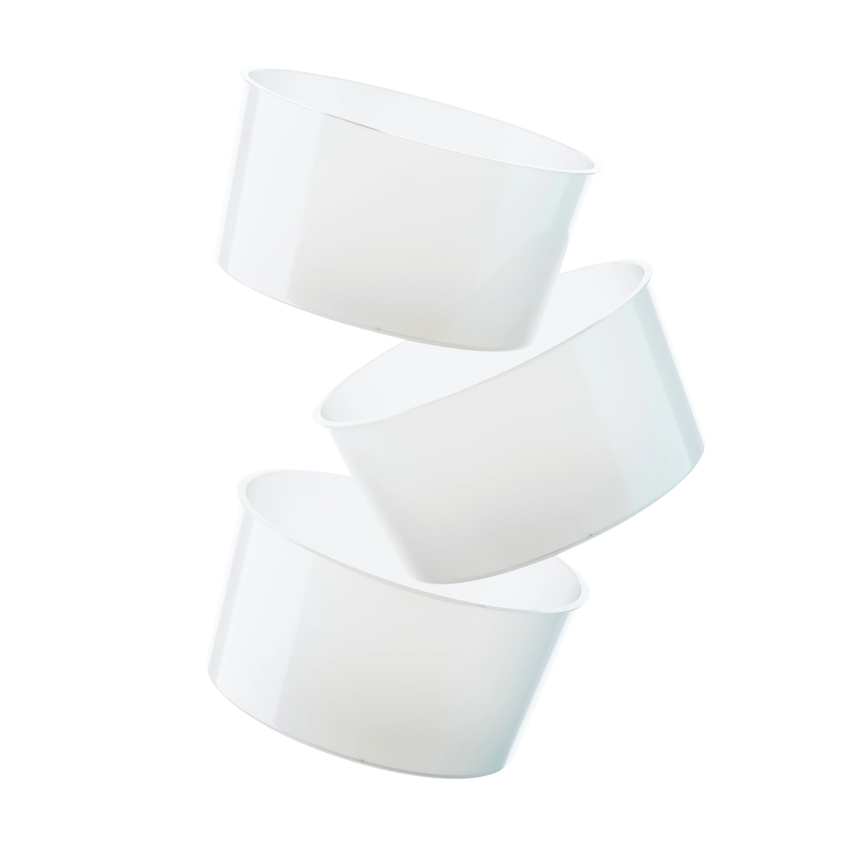 Three Plastic Ice Molds for the Essential or HomePro Shaved Ice Machines