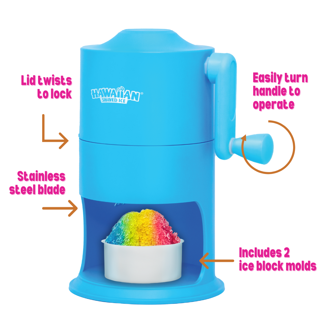 Mini Manual Snow Cone Machine, Home-Use, S202 | Hawaiian Shaved Ice®