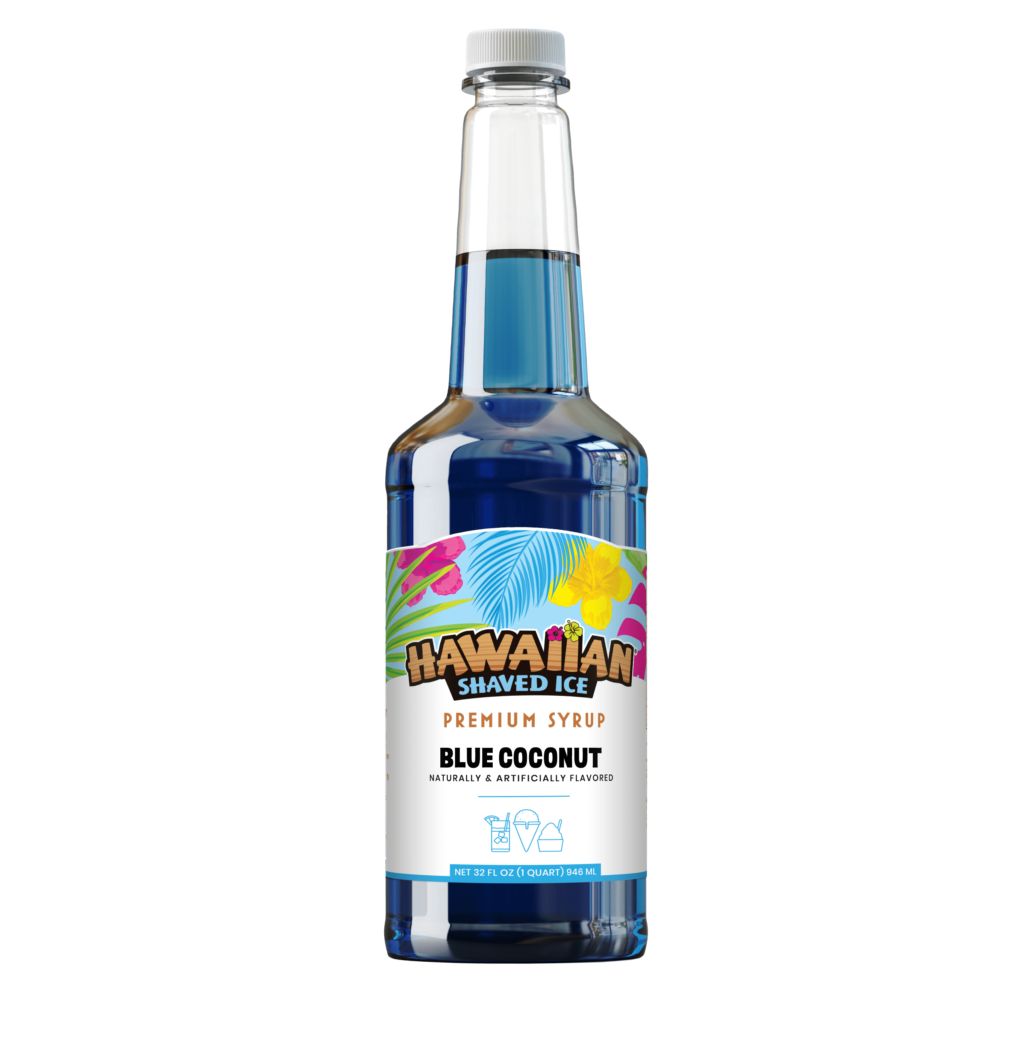 Blue Coconut Shaved Ice Snow Cone Syrup Quart Sized Hawaiian Shaved Ice blue-coconut-shaved-ice-snow-cone-syrup-quart-sized-hawaiian-shaved-ice