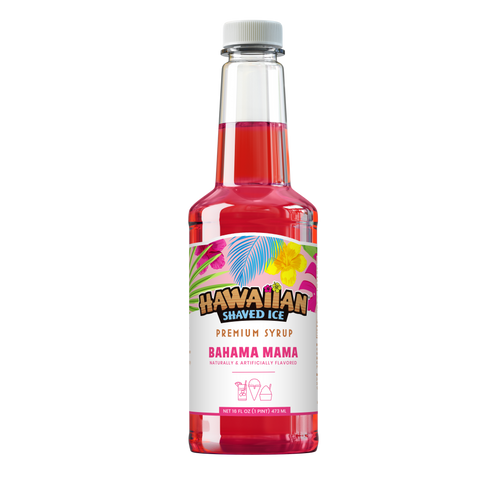 Bahama Mama Shaved Ice & Snow Cone Flavored Syrup - Pint