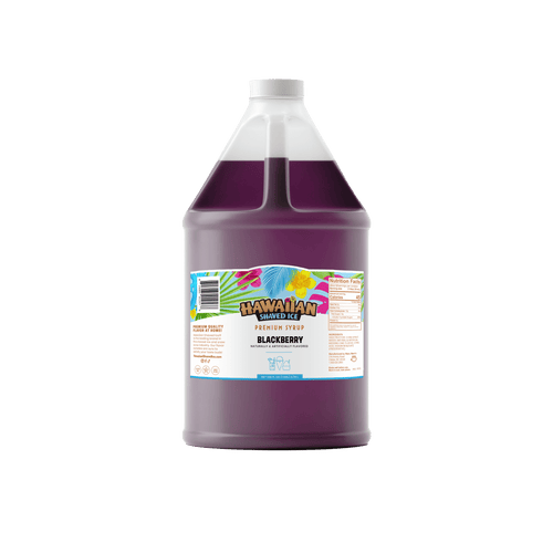 Blackberry Shaved Ice & Snow Cone Flavored Syrup - Gallon