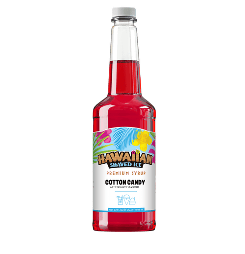 Cotton Candy Shaved Ice & Snow Cone Flavored Syrup - Quart