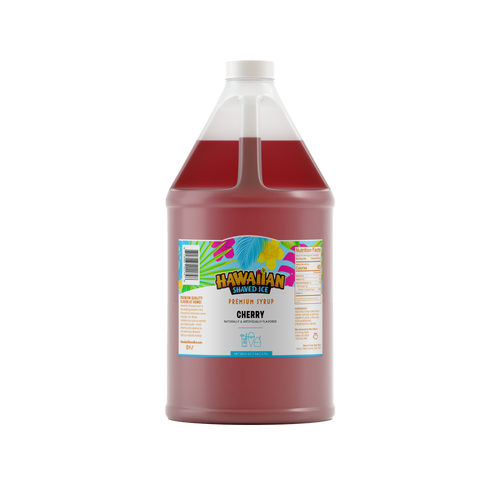 Cherry Shaved Ice & Snow Cone Flavored Syrup - Gallon