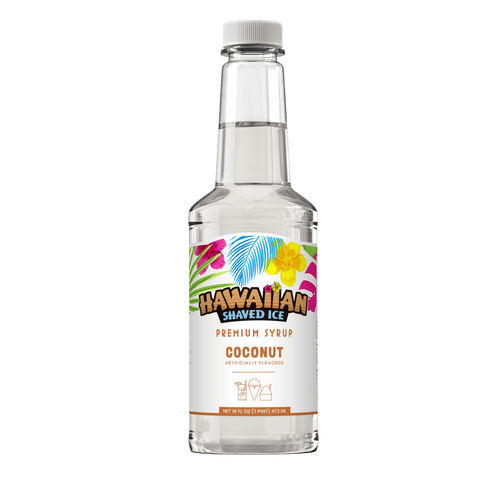 Coconut Shaved Ice & Snow Cone Flavored Syrup - Pint