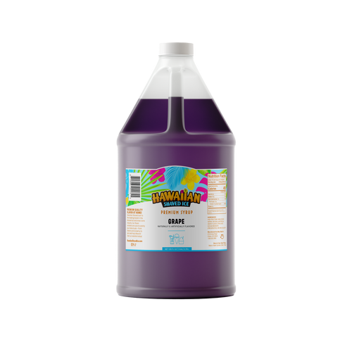 Grape Shaved Ice & Snow Cone Flavored Syrup - Gallon