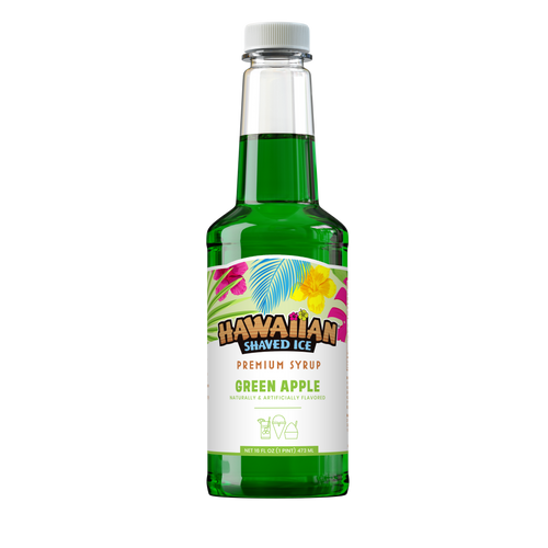 Green Apple Shaved Ice & Snow Cone Flavored Syrup - Pint