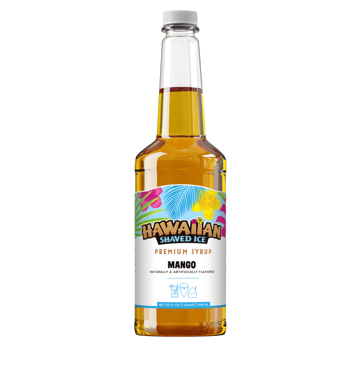 Mango Shaved Ice & Snow Cone Flavored Syrup - Quart