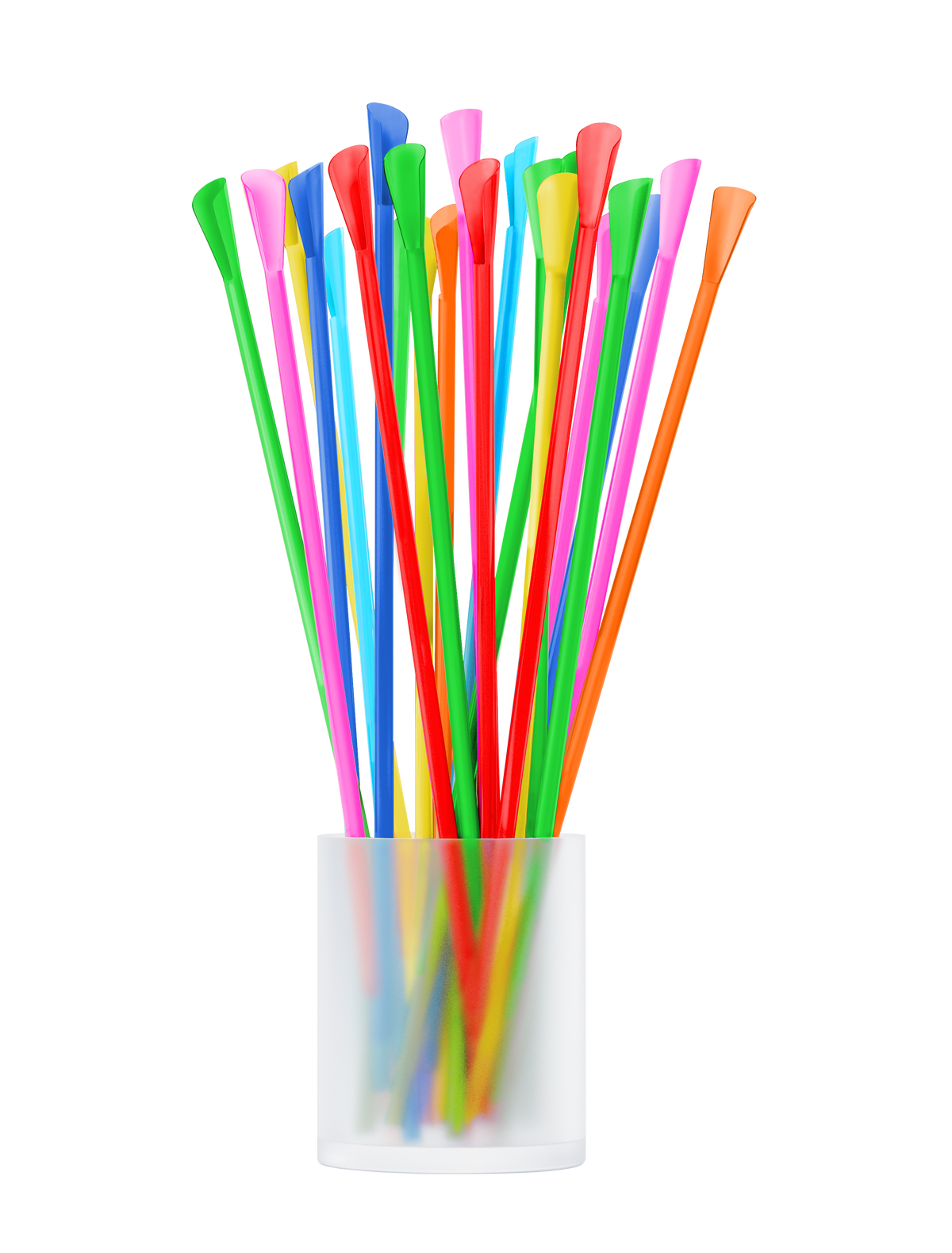 Neon Spoon Straws