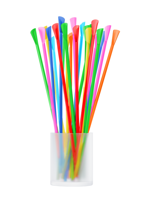 Neon Spoon Straws