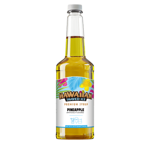 Pineapple Shaved Ice & Snow Cone Flavored Syrup - Quart