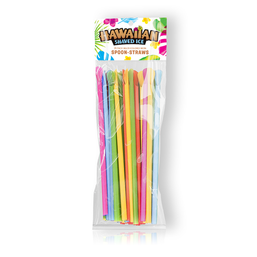 Neon Spoon Straws