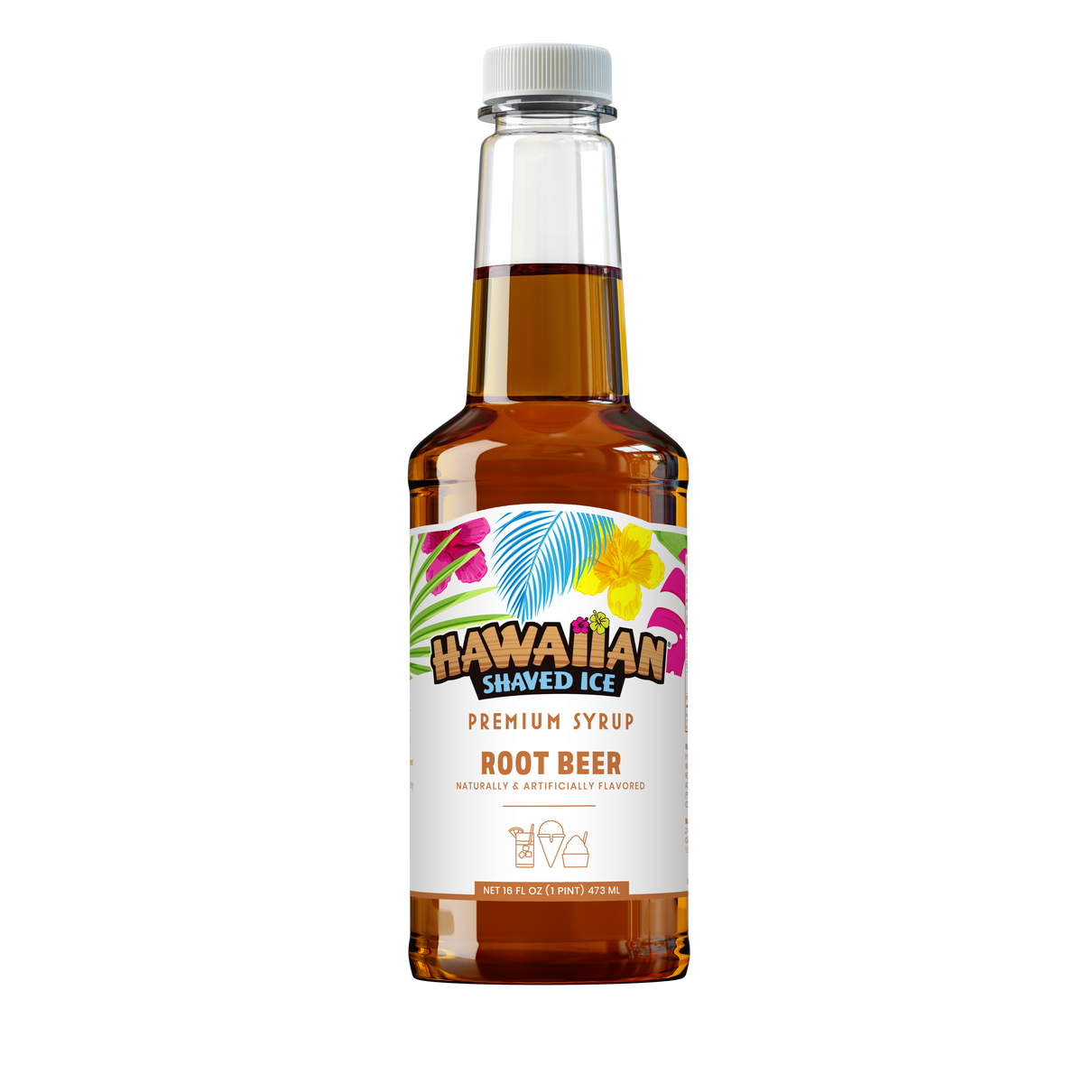 Root Beer Shaved Ice & Snow Cone Flavored Syrup - Pint