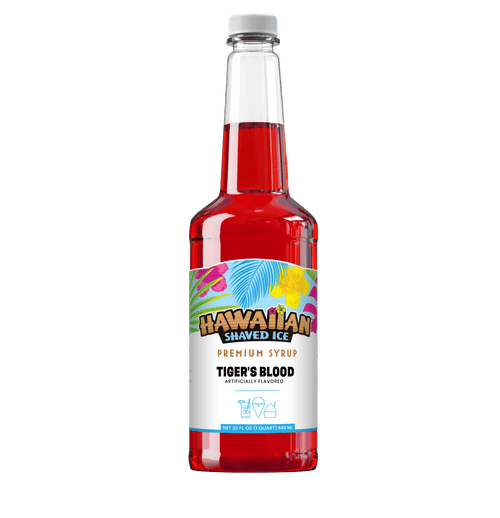 Tigers Blood Shaved Ice & Snow Cone Flavored Syrup - Quart