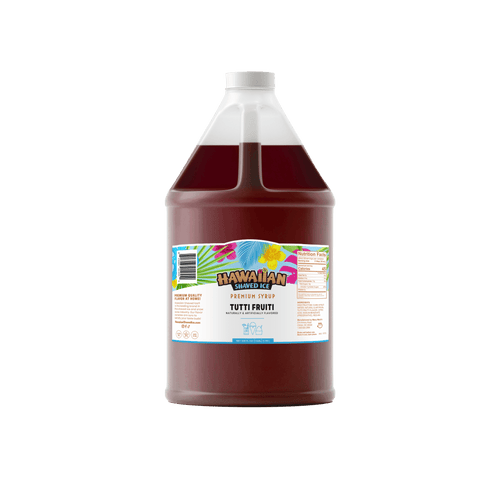 Tutti Fruiti Shaved Ice & Snow Cone Flavored Syrup - Gallon